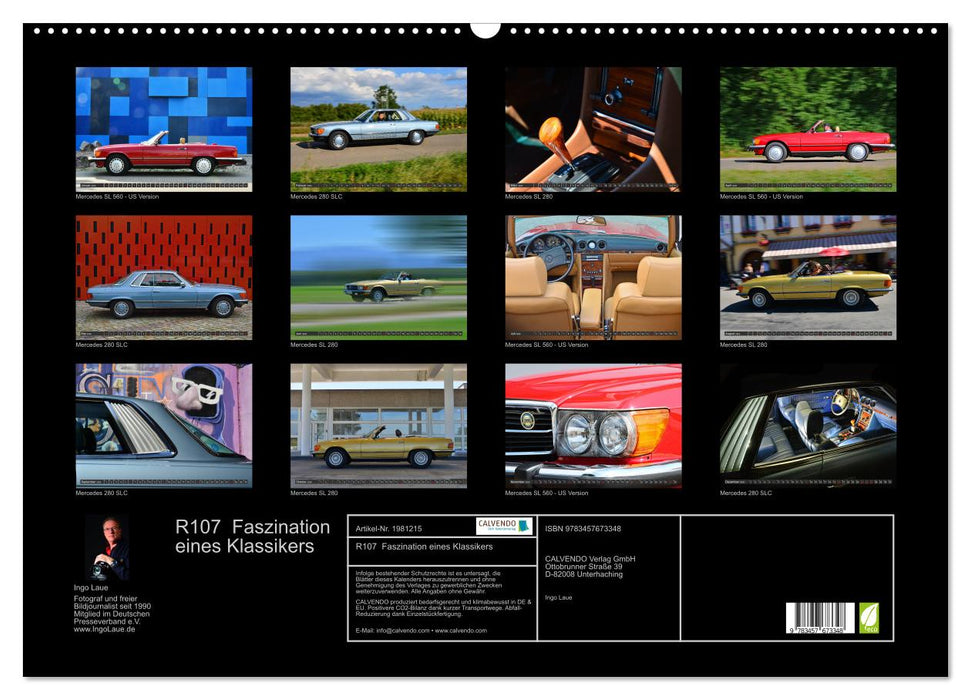 R107 Faszination eines Klassikers (CALVENDO Wandkalender 2026)