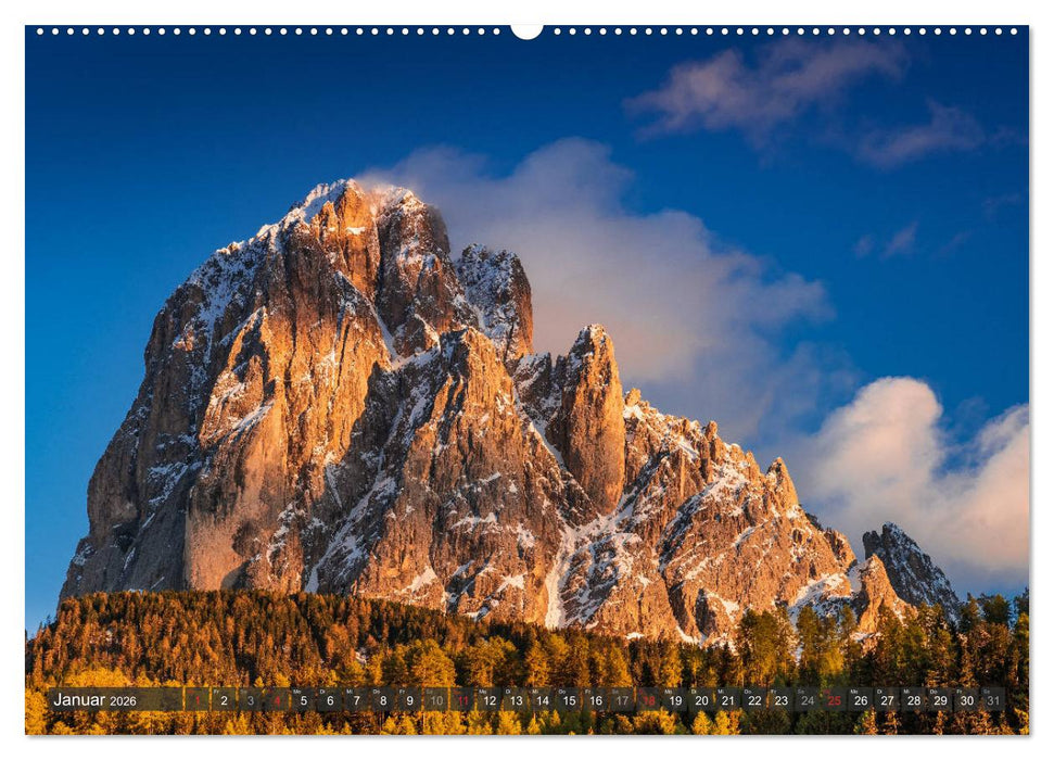 Dolomiten - Traumhafte Berglandschaften (CALVENDO Premium Wandkalender 2026)