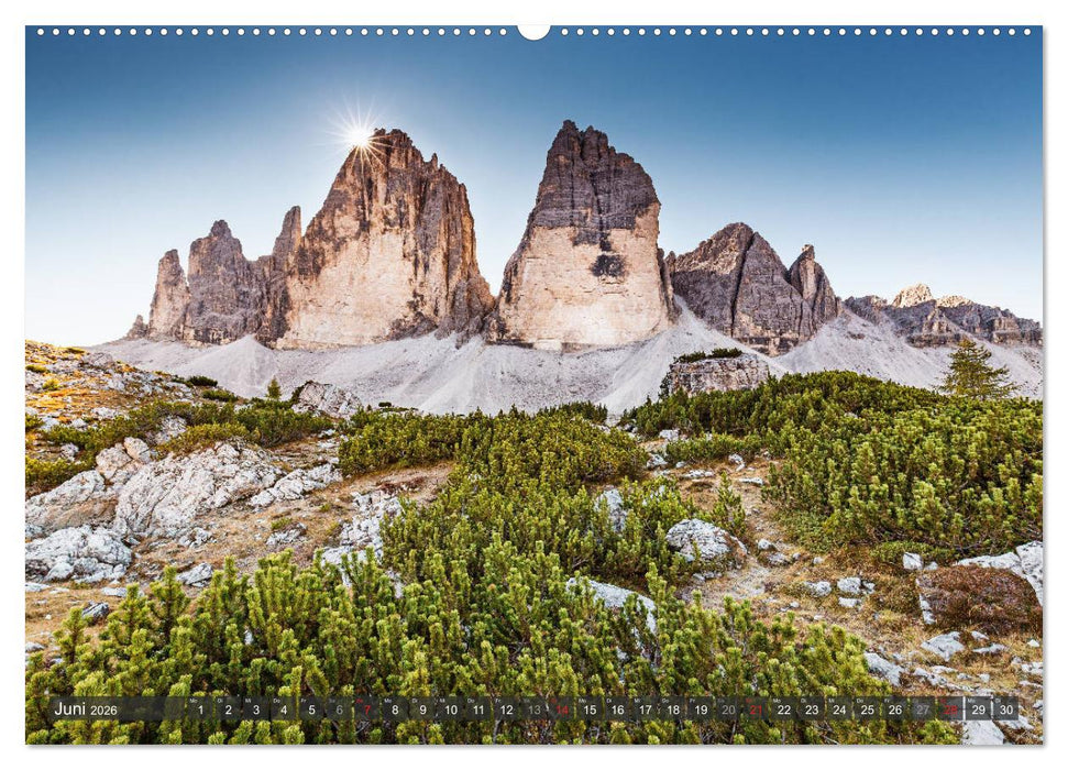 Dolomiten - Traumhafte Berglandschaften (CALVENDO Premium Wandkalender 2026)