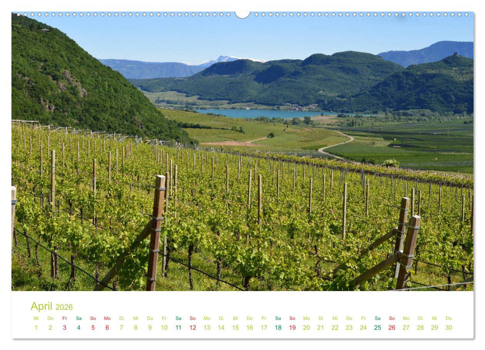 Der Kalterer See - Schönheit in Südtirols Süden (CALVENDO Premium Wandkalender 2026)