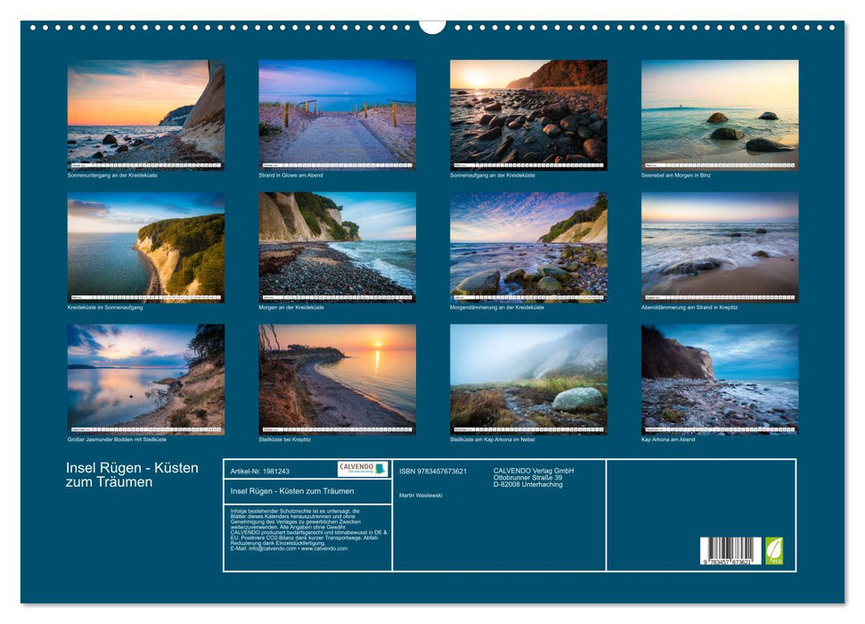 Insel Rügen - Küsten zum Träumen (CALVENDO Wandkalender 2026)