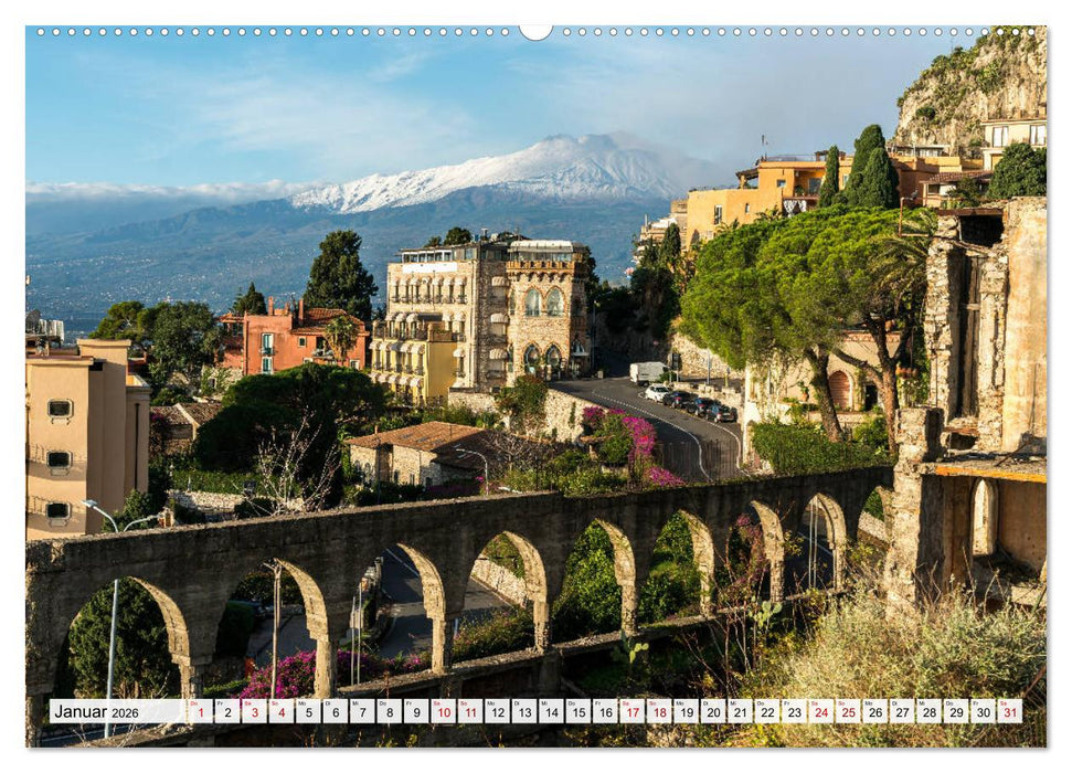 Sizilien - Taormina (CALVENDO Premium Wandkalender 2026)