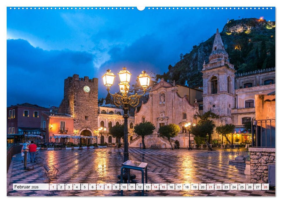 Sizilien - Taormina (CALVENDO Premium Wandkalender 2026)