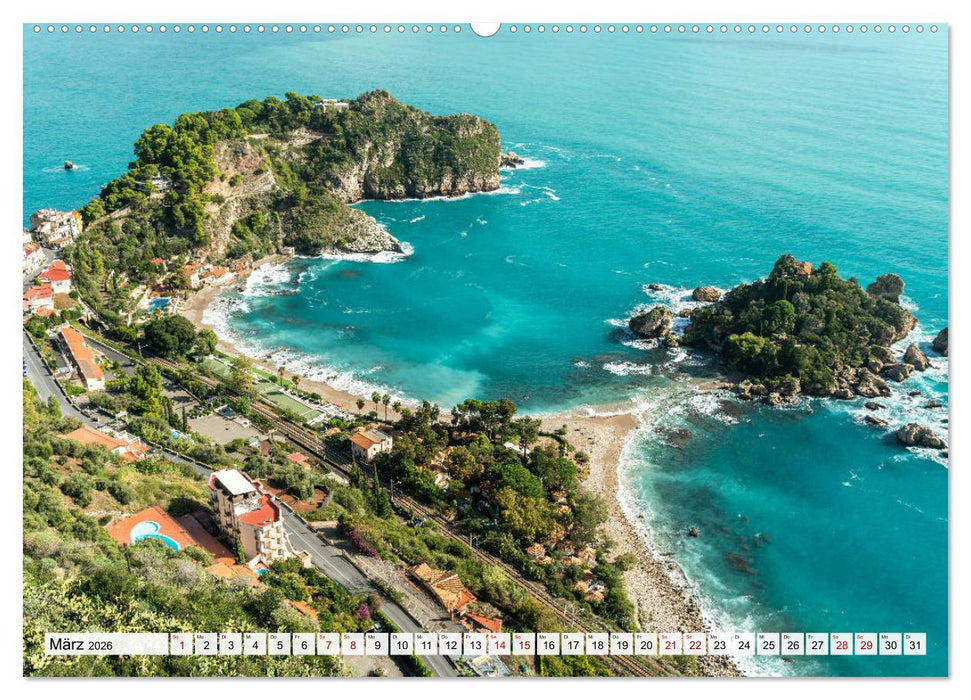 Sizilien - Taormina (CALVENDO Premium Wandkalender 2026)