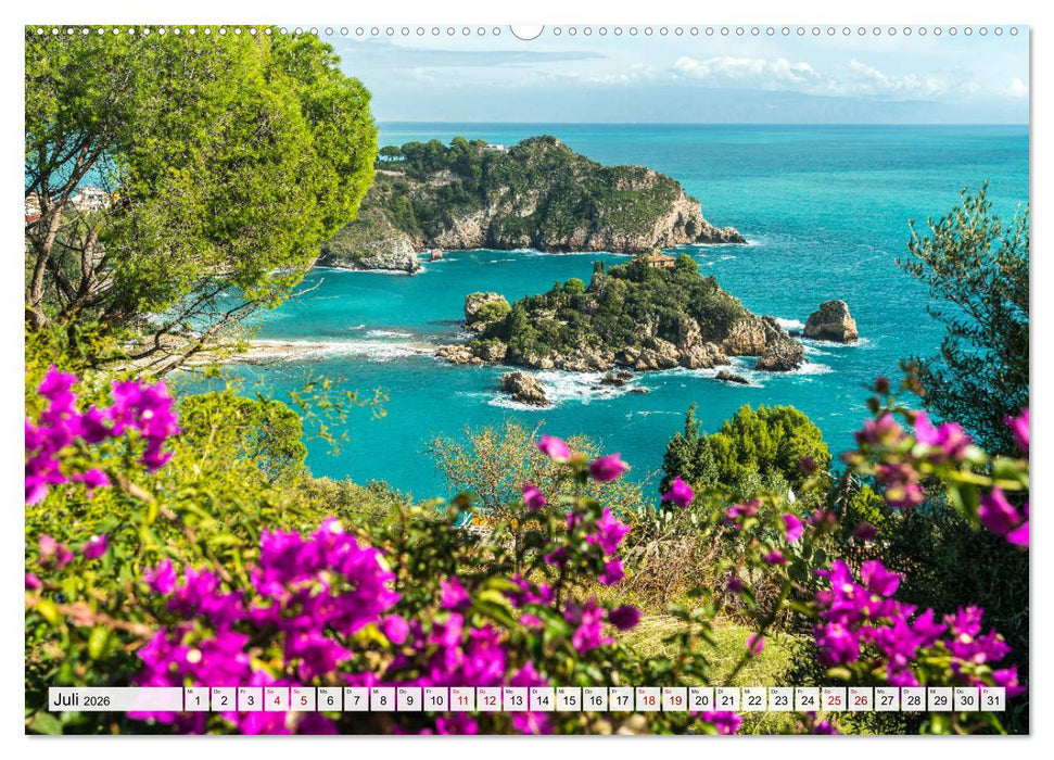 Sizilien - Taormina (CALVENDO Premium Wandkalender 2026)