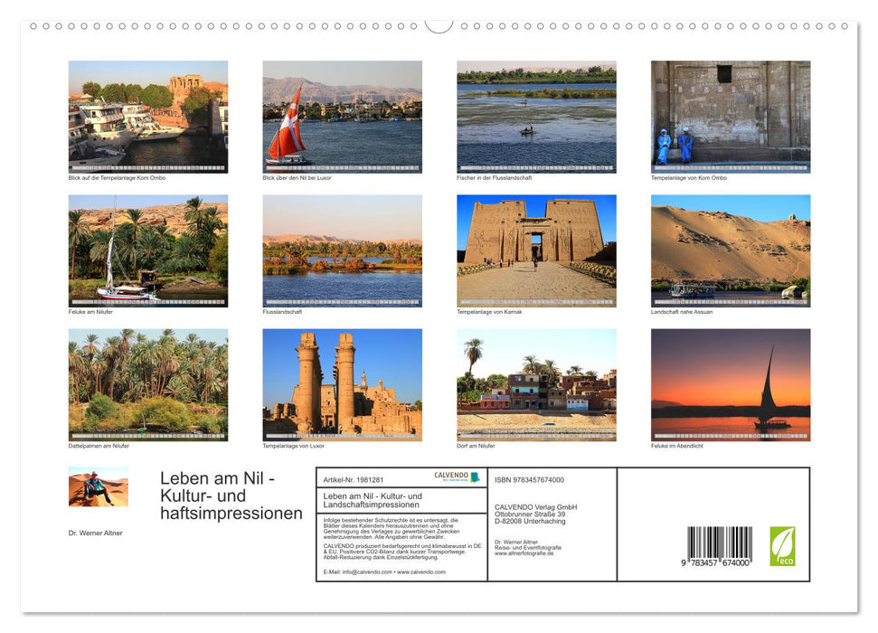 Leben am Nil - Kultur- und Landschaftsimpressionen (CALVENDO Premium Wandkalender 2026)