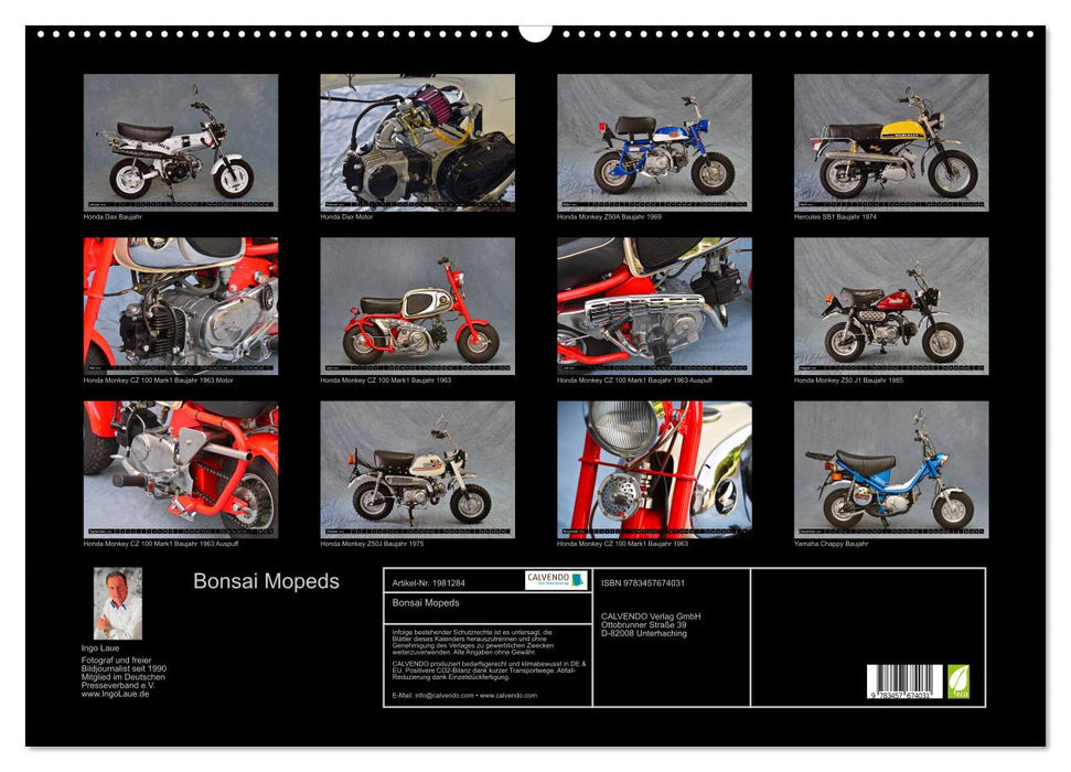 Bonsai Mopeds (CALVENDO Wandkalender 2026)