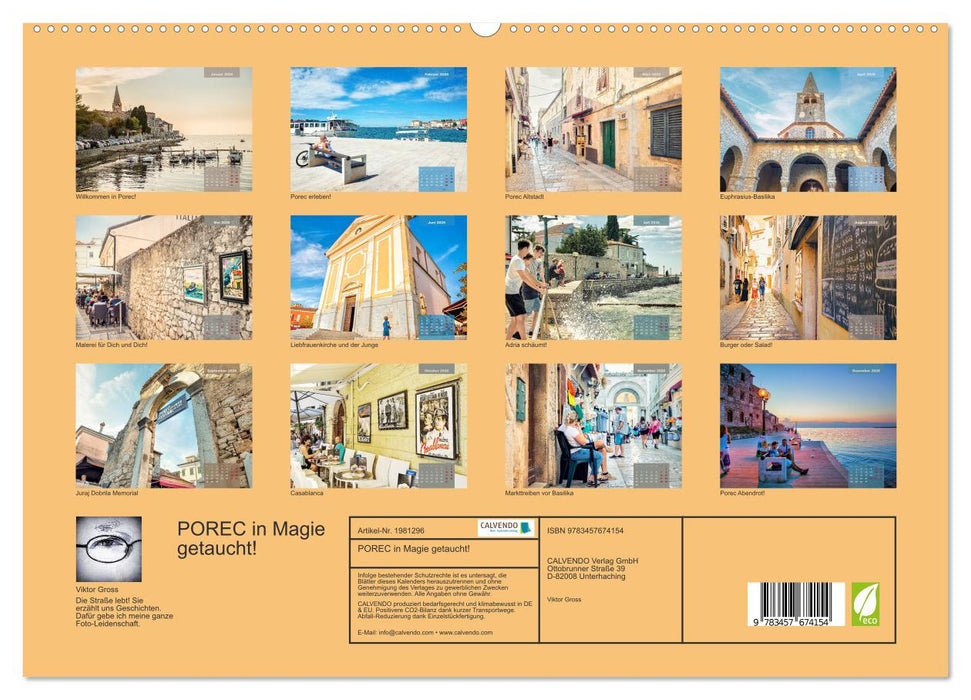 POREC in Magie getaucht! (CALVENDO Premium Wandkalender 2026)