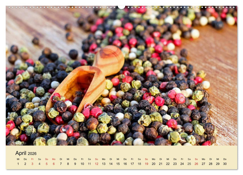 Aromatische Gewürze. Die himmlischen Kostbarkeiten aus aller Welt (CALVENDO Premium Wandkalender 2026)