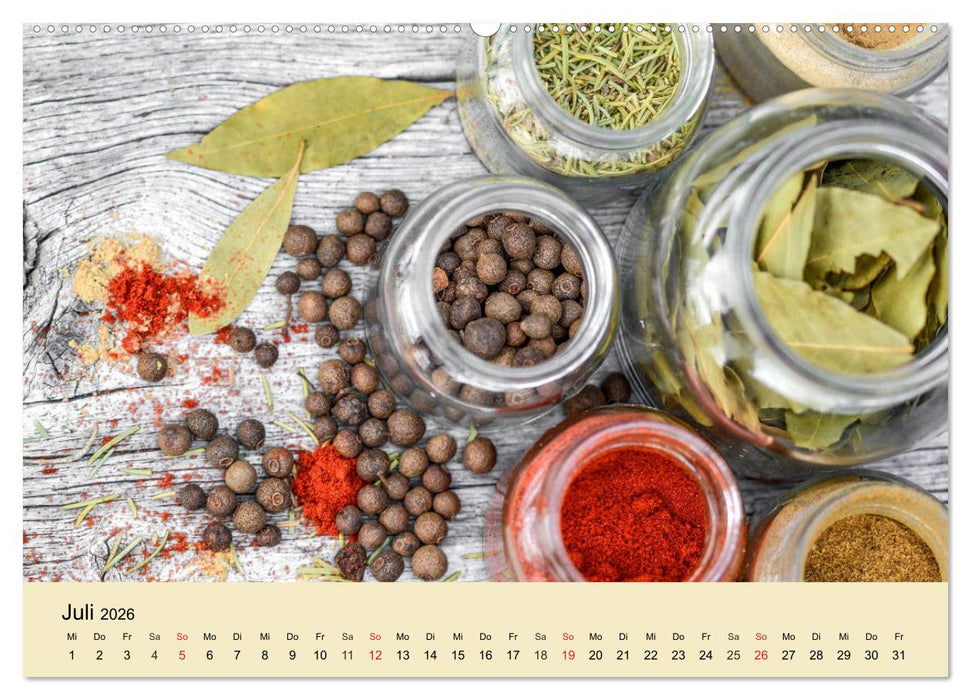 Aromatische Gewürze. Die himmlischen Kostbarkeiten aus aller Welt (CALVENDO Premium Wandkalender 2026)