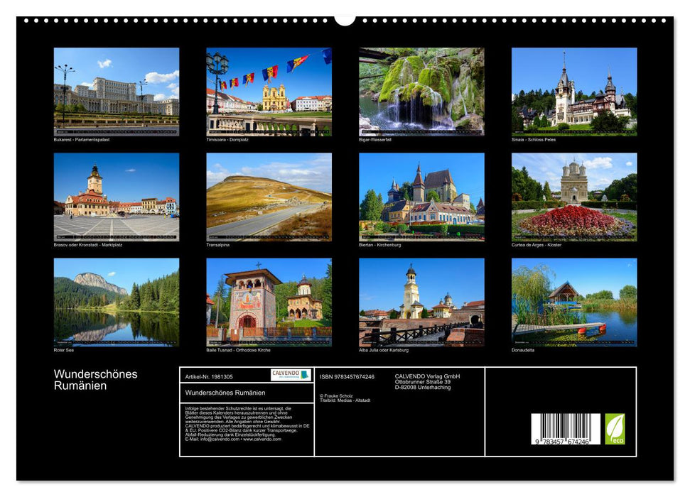Wunderschönes Rumänien (CALVENDO Premium Wandkalender 2026)
