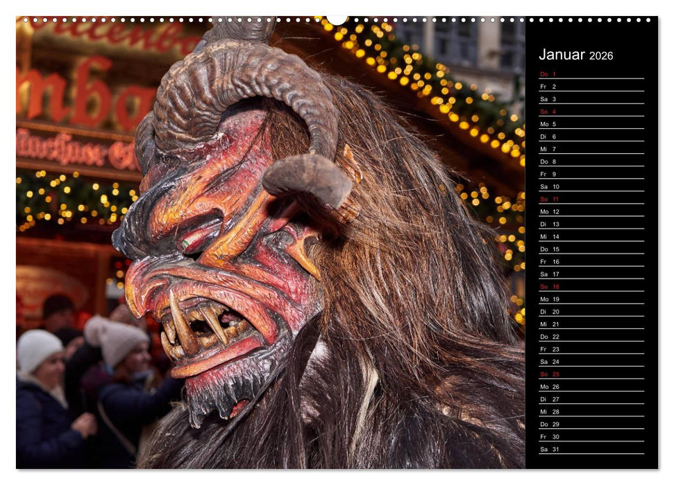 Krampus Kalender 2026 (CALVENDO Premium Wandkalender 2026)