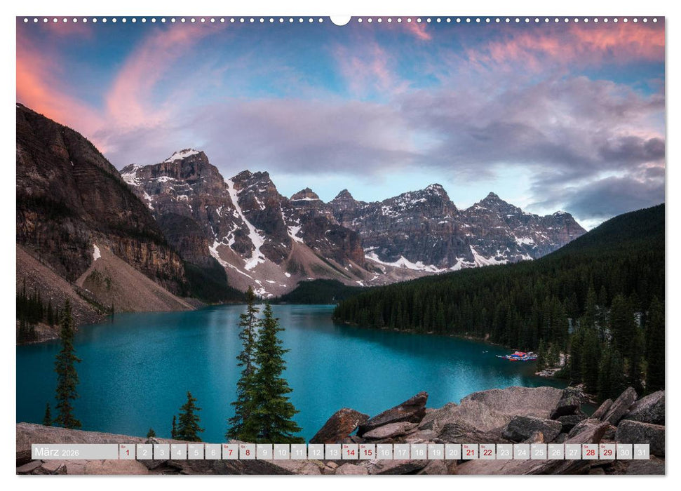 Die kanadischen Rockies (CALVENDO Premium Wandkalender 2026)