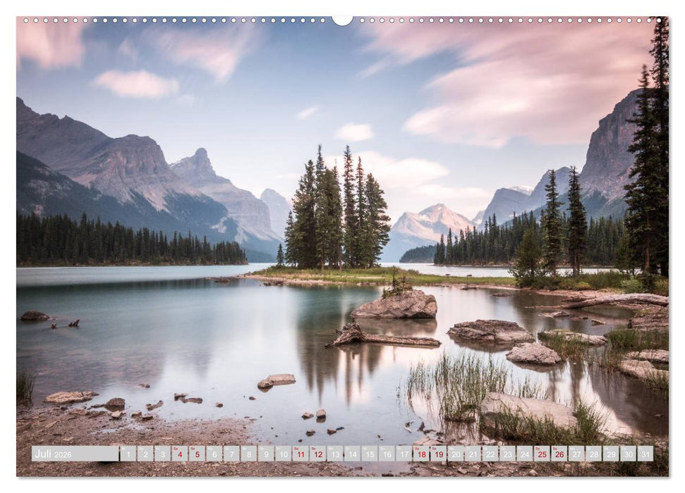 Die kanadischen Rockies (CALVENDO Premium Wandkalender 2026)