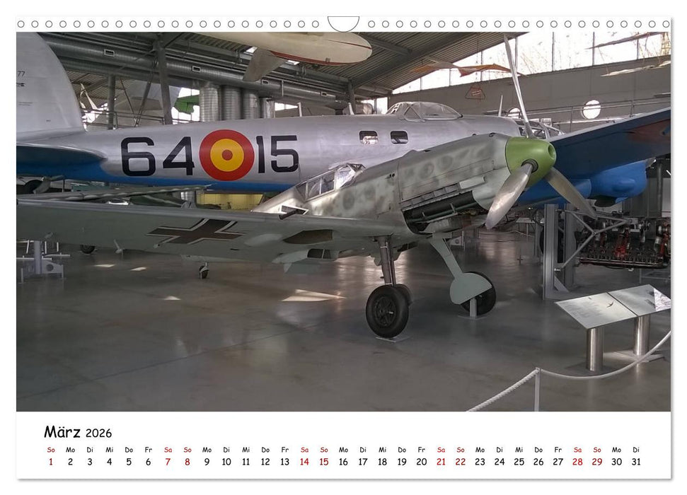 Flugwerft Schleißheim München (CALVENDO Wandkalender 2026)