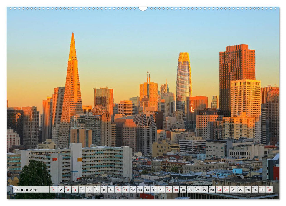 San Francisco - City on the Bay (CALVENDO Wandkalender 2026)