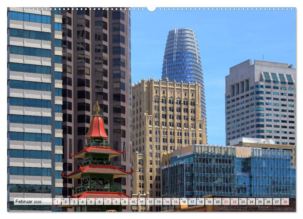 San Francisco - City on the Bay (CALVENDO Wandkalender 2026)