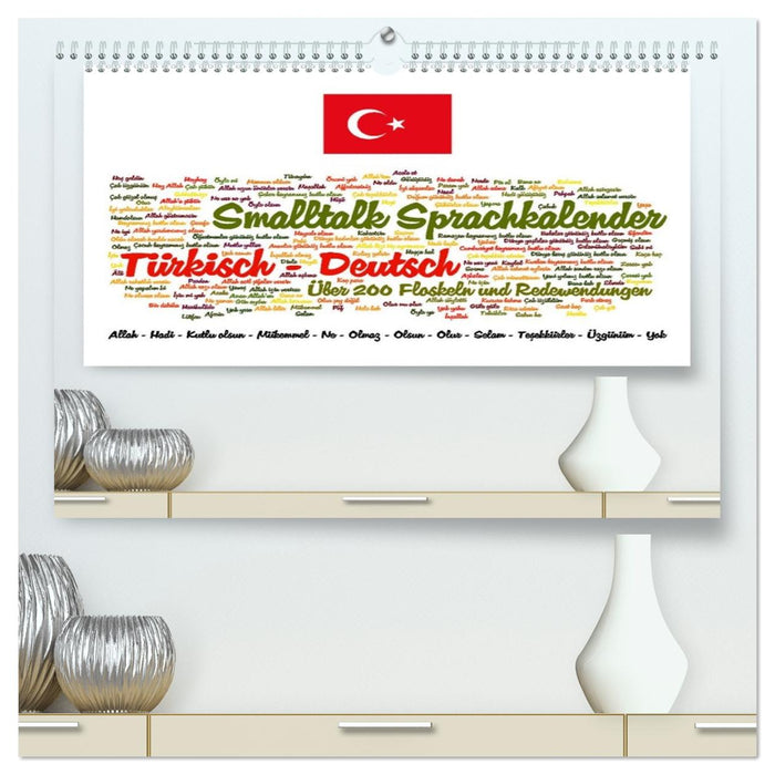 Smalltalk Sprachkalender Türkisch-Deutsch (CALVENDO Premium Wandkalender 2026)