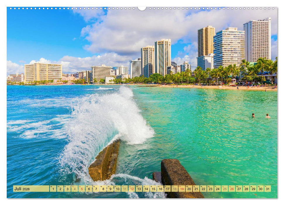 O'ahu - Eine Reise in das Herz von Hawaii (CALVENDO Premium Wandkalender 2026)