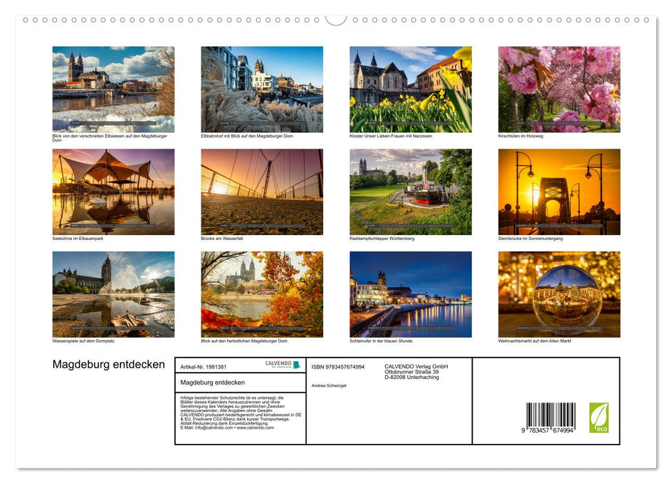 Magdeburg entdecken (CALVENDO Premium Wandkalender 2026)
