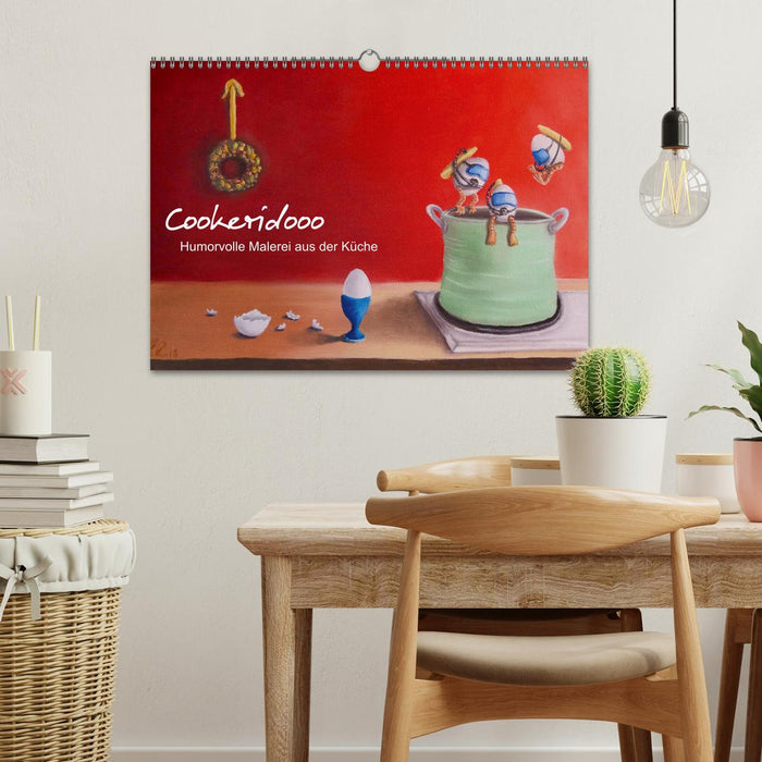 Cookeridooo - Humorvolle Malerei aus der Küche (CALVENDO Wandkalender 2026)