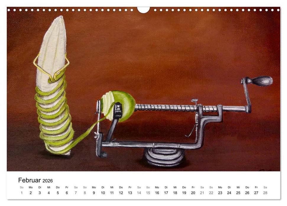 Cookeridooo - Humorvolle Malerei aus der Küche (CALVENDO Wandkalender 2026)