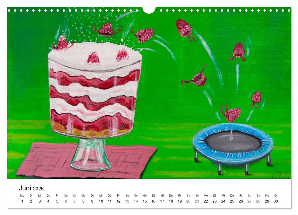 Cookeridooo - Humorvolle Malerei aus der Küche (CALVENDO Wandkalender 2026)