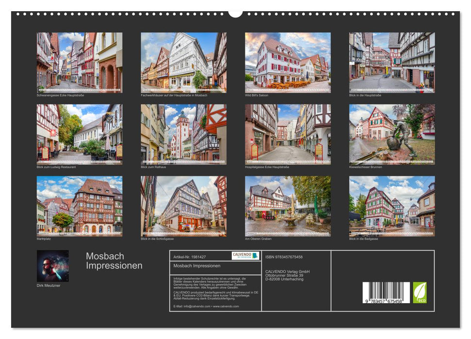 Mosbach Impressionen (CALVENDO Premium Wandkalender 2026)
