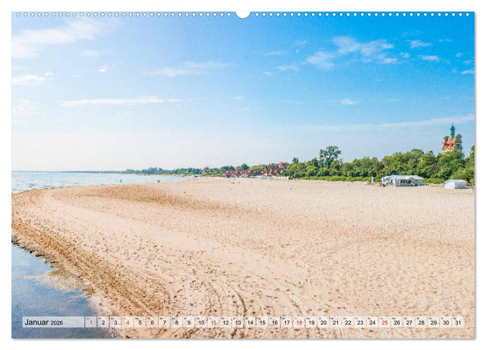 Polnische Dreistadt - Danzig, Gdingen und Seebad Sopot (CALVENDO Premium Wandkalender 2026)