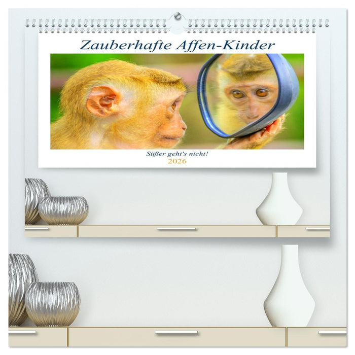 Zauberhafte Affenkinder. Süßer geht´s nicht! (CALVENDO Premium Wandkalender 2026)
