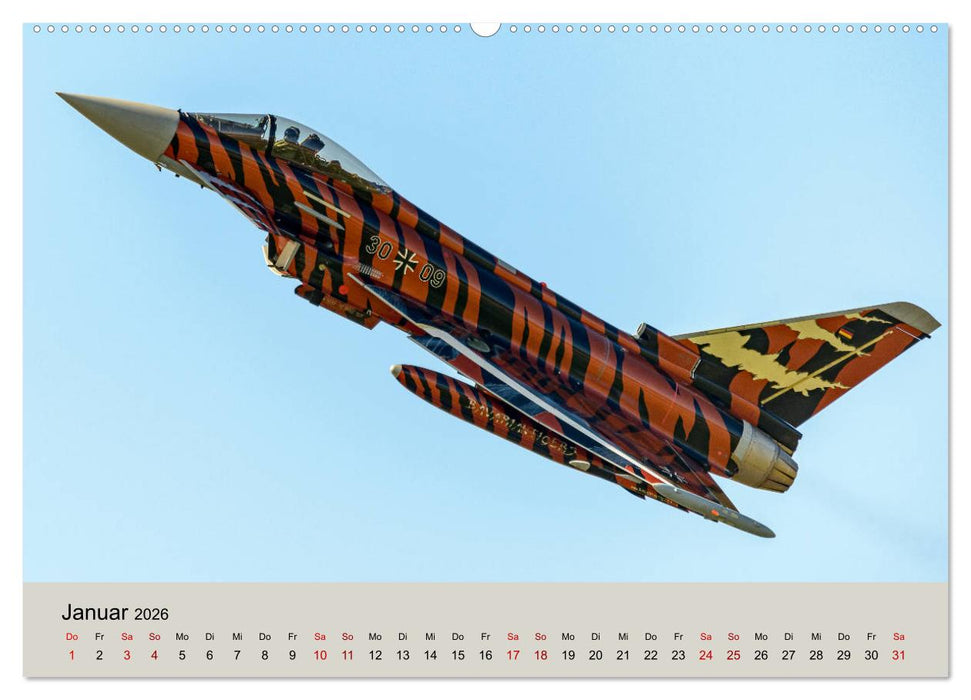 Kampfjet Eurofighter Typhoon (CALVENDO Premium Wandkalender 2026)