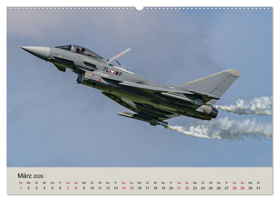 Kampfjet Eurofighter Typhoon (CALVENDO Premium Wandkalender 2026)