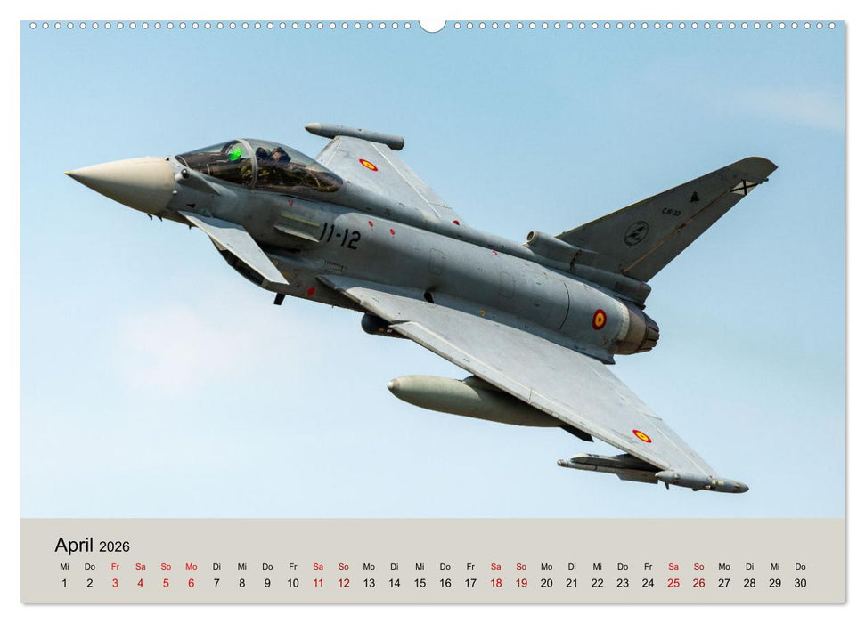 Kampfjet Eurofighter Typhoon (CALVENDO Premium Wandkalender 2026)