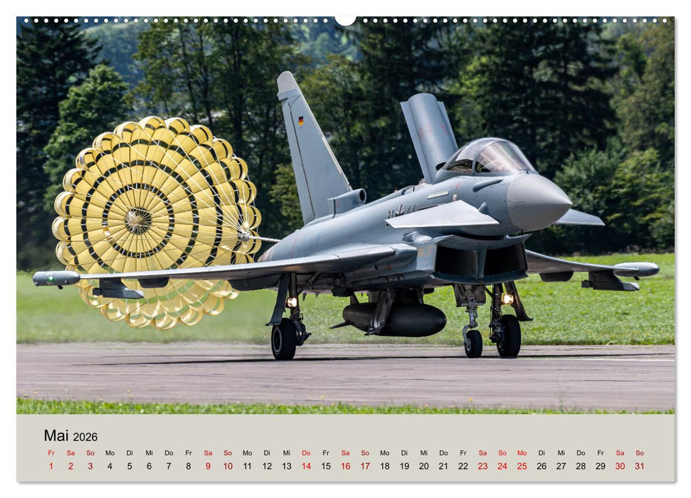 Kampfjet Eurofighter Typhoon (CALVENDO Premium Wandkalender 2026)