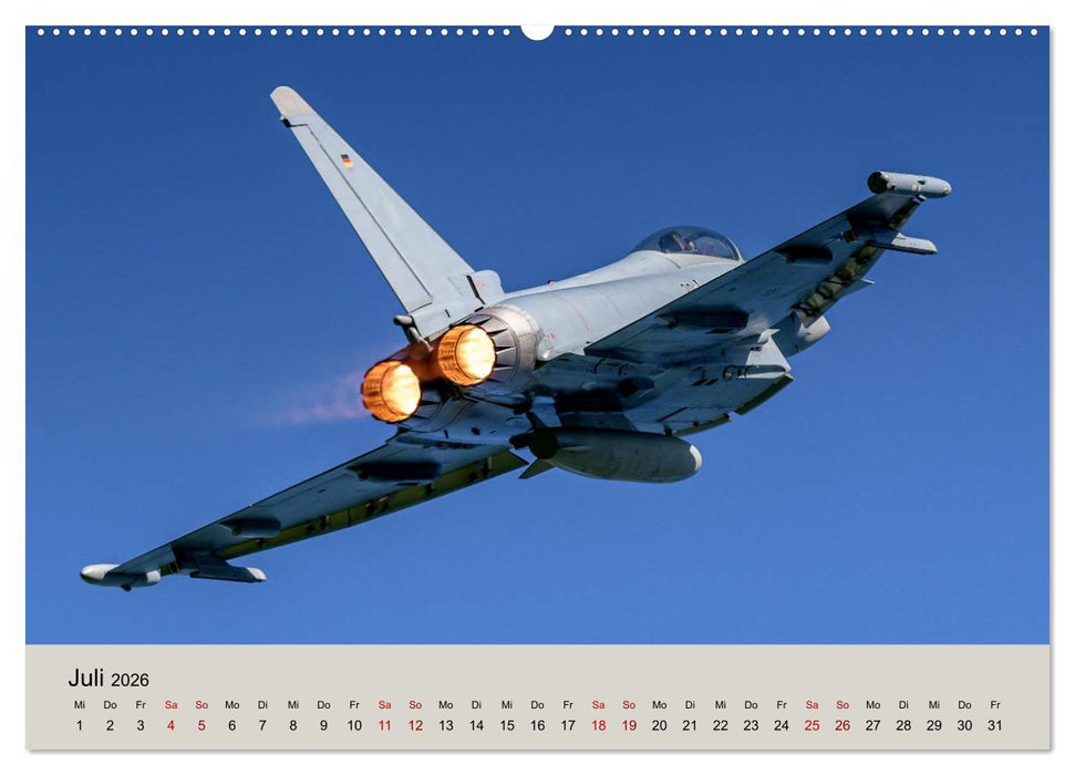 Kampfjet Eurofighter Typhoon (CALVENDO Premium Wandkalender 2026)