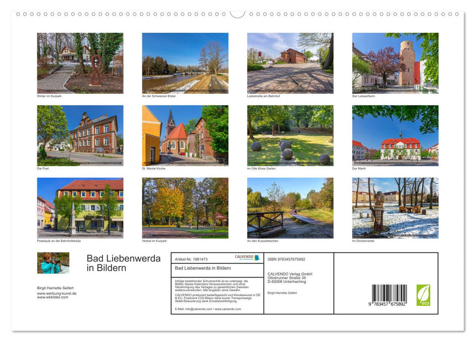 Bad Liebenwerda in Bildern (CALVENDO Premium Wandkalender 2026)