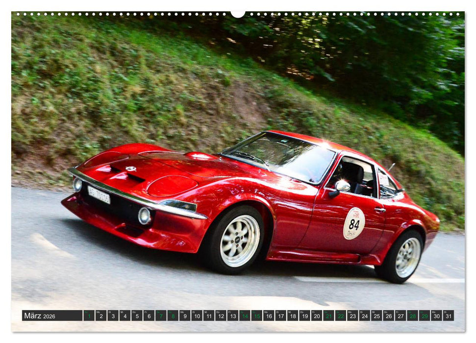 OLDTIMER BERGRENNEN - OPEL AM START (CALVENDO Premium Wandkalender 2026)