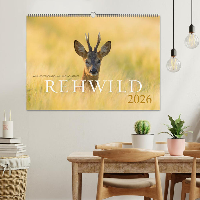 Rehwild 2026 (CALVENDO Wandkalender 2026)