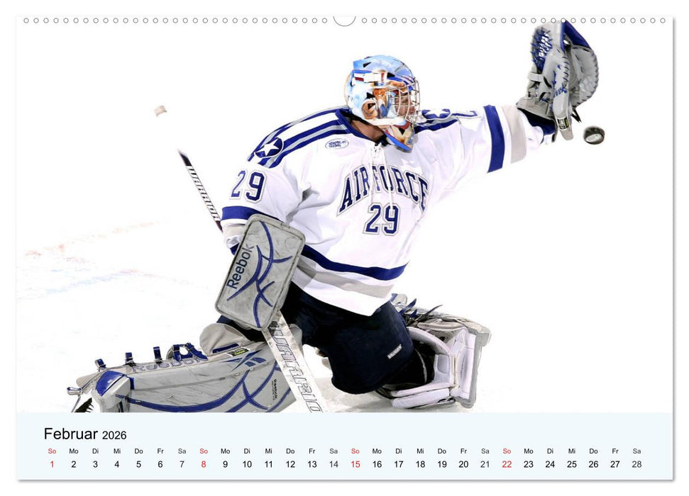 Eishockey. Dynamik, Athletik und Präzision! (CALVENDO Premium Wandkalender 2026)