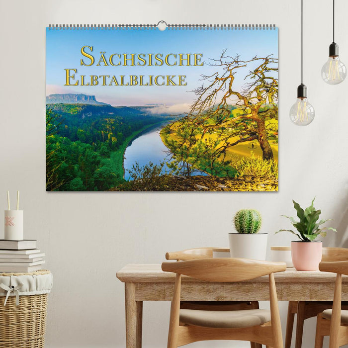 Sächsische Elbtalblicke (CALVENDO Wandkalender 2026)