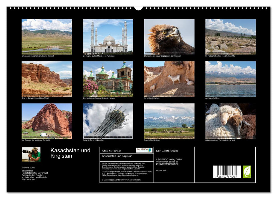 Kasachstan und Kirgistan (CALVENDO Premium Wandkalender 2026)