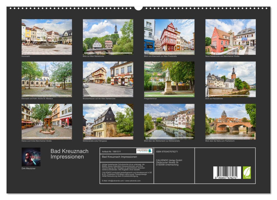 Bad Kreuznach Impressionen (CALVENDO Premium Wandkalender 2026)