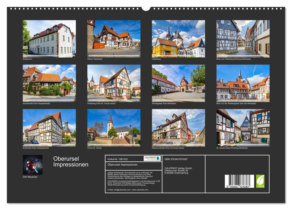 Oberursel Impressionen (CALVENDO Premium Wandkalender 2026)