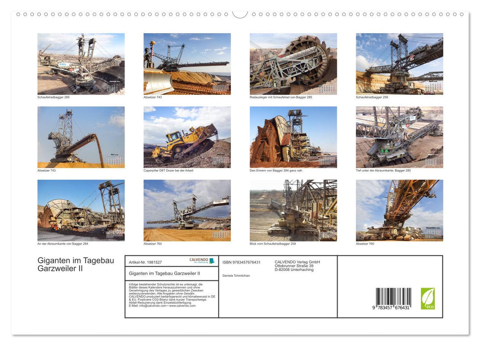 Giganten im Tagebau Garzweiler II (CALVENDO Premium Wandkalender 2026)