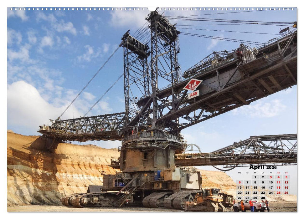 Giganten im Tagebau Garzweiler II (CALVENDO Premium Wandkalender 2026)