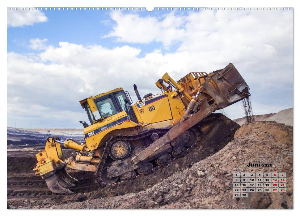 Giganten im Tagebau Garzweiler II (CALVENDO Premium Wandkalender 2026)