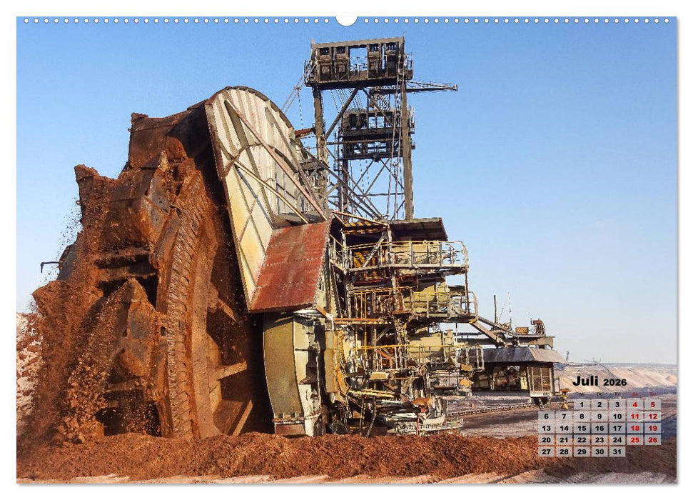 Giganten im Tagebau Garzweiler II (CALVENDO Premium Wandkalender 2026)