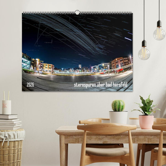 Sternspuren über Bad Hersfeld (CALVENDO Wandkalender 2026)