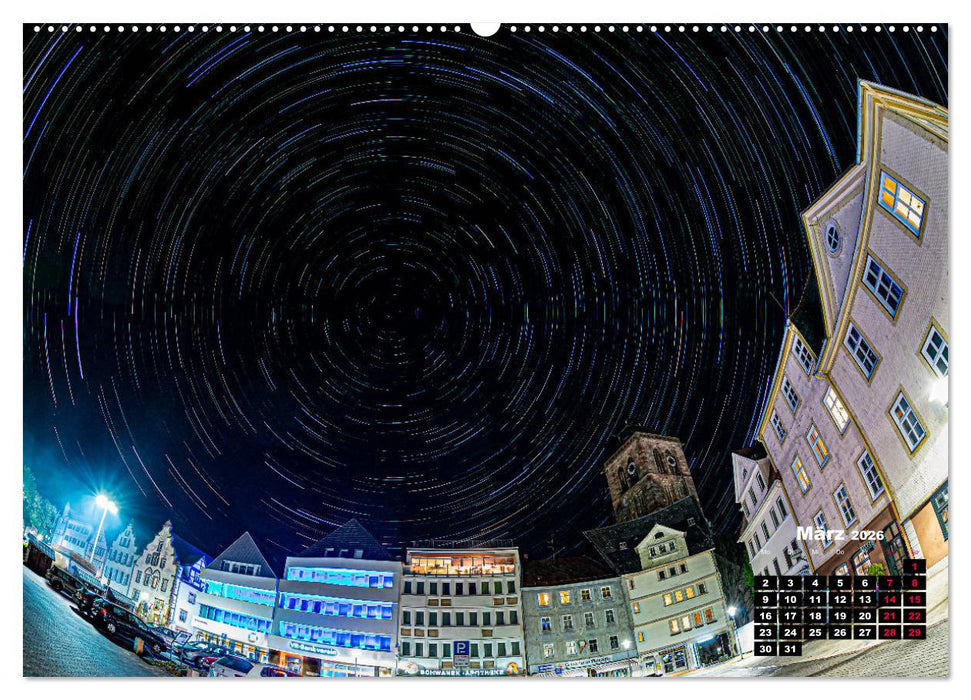 Sternspuren über Bad Hersfeld (CALVENDO Wandkalender 2026)