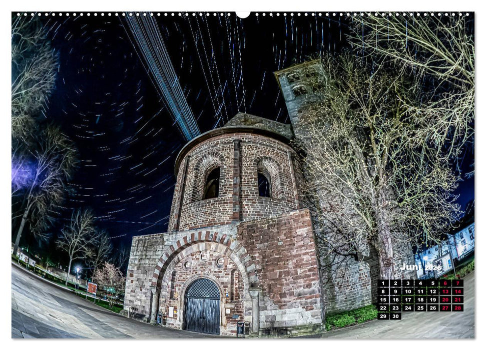 Sternspuren über Bad Hersfeld (CALVENDO Wandkalender 2026)